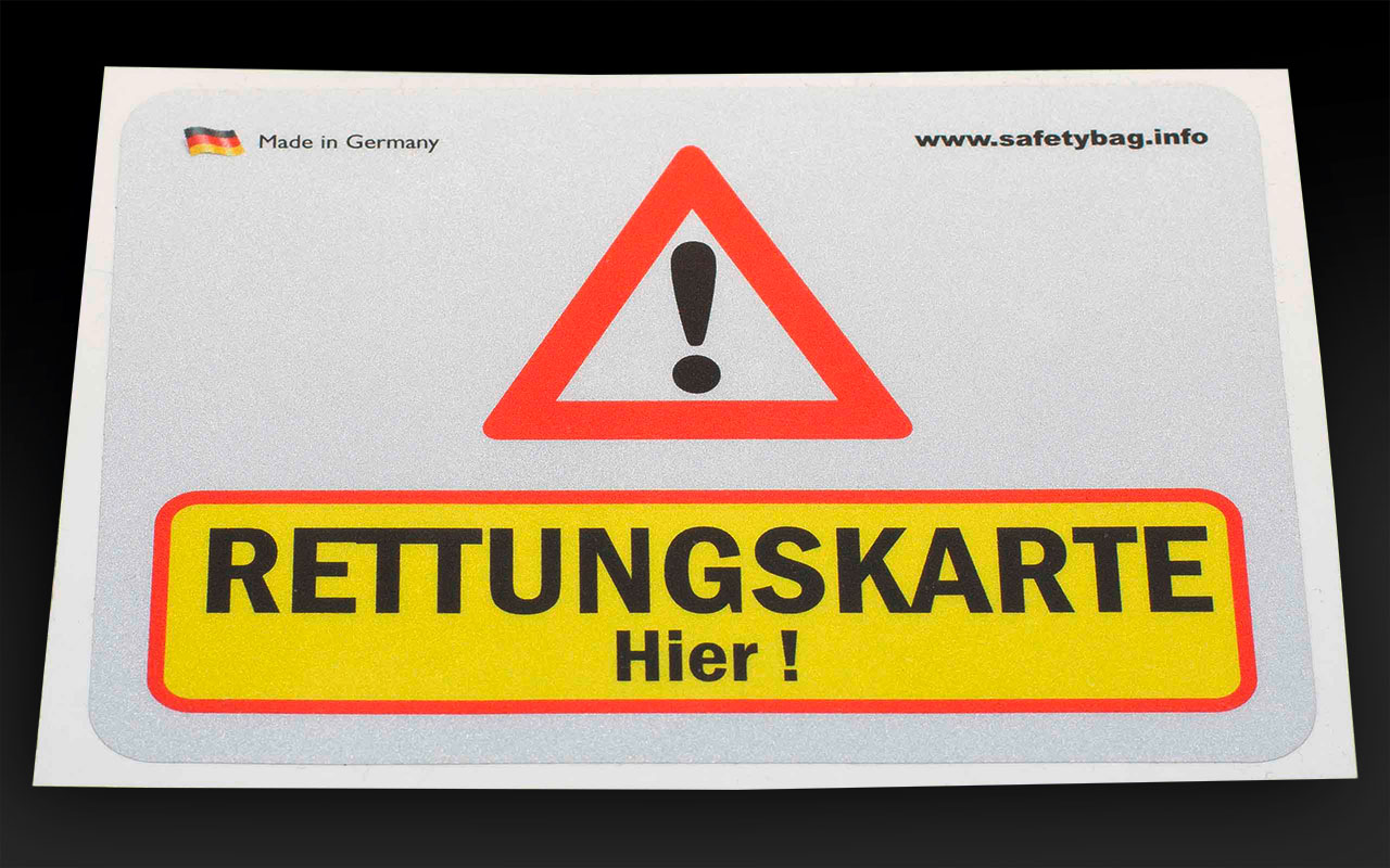 Quattroerre Reflektierende Aufkleber – 2 Stück, Schwarz, Für Mehr Sichtbarkeit & Sicherheit Bei Nacht